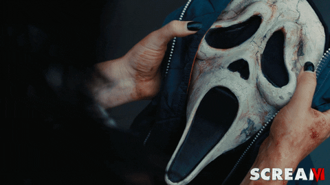 Ghost Face Mask GIF