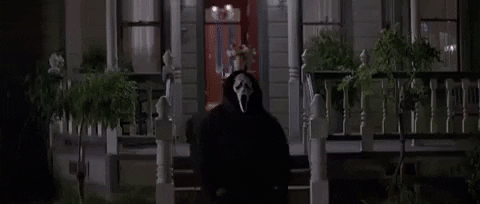 Ghost Face Running GIF