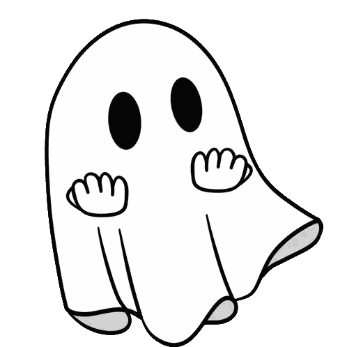 Ghost Giving Middle Finger