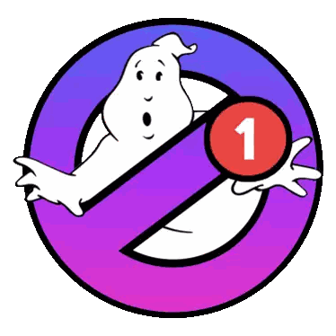 Ghost Holding Red Number One
