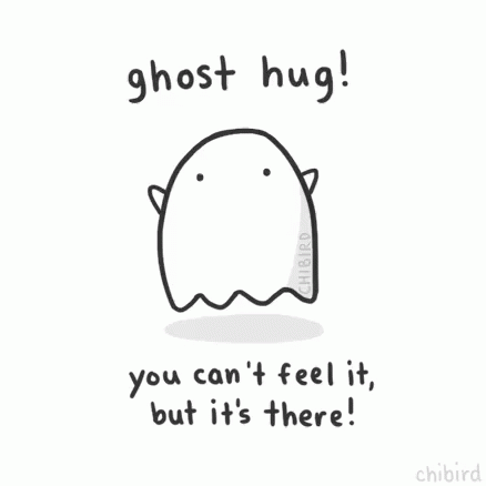 Ghost Hug Always Care GIF