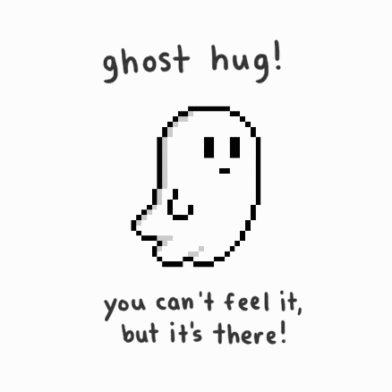 Ghost Hug Gif GIF