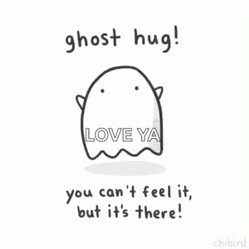 Ghost Hug Love Ya GIF
