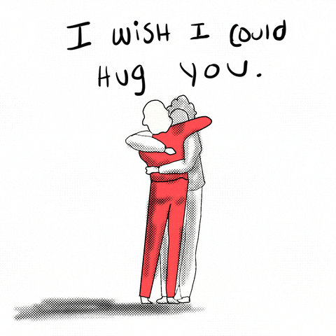 Ghost Hug Wish I Could Animation GIF