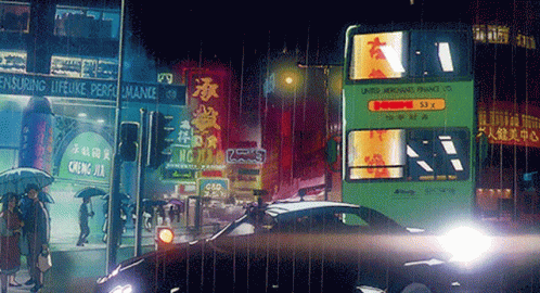 Ghost In The Shell Anime City GIF