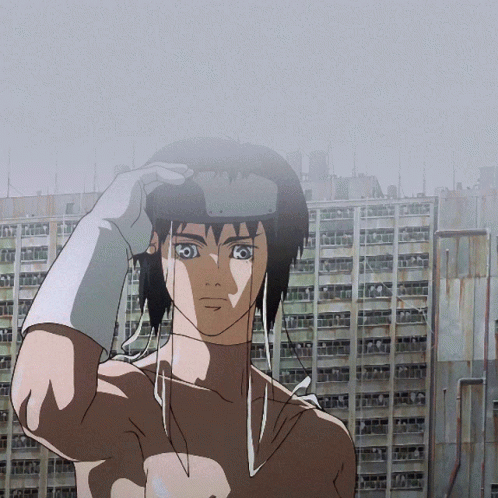 Ghost In The Shell Kusanagi Batou Pathetic GIF