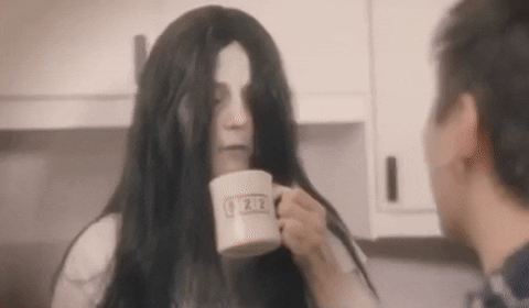 Ghost Lady Good Morning Halloween GIF