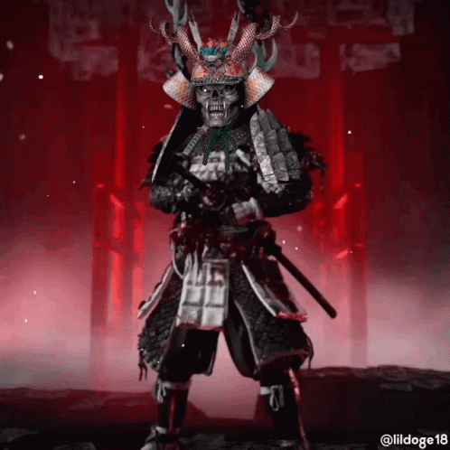 Ghost Of Tsushima Fierce Black Warrior GIF