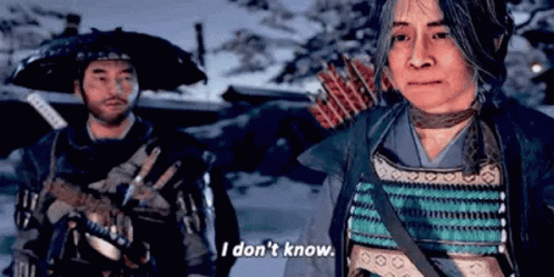 Ghost Of Tsushima I Don't Know GIF