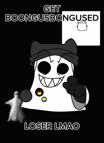 Ghost Poster Get Boongusbongused Loser GIF