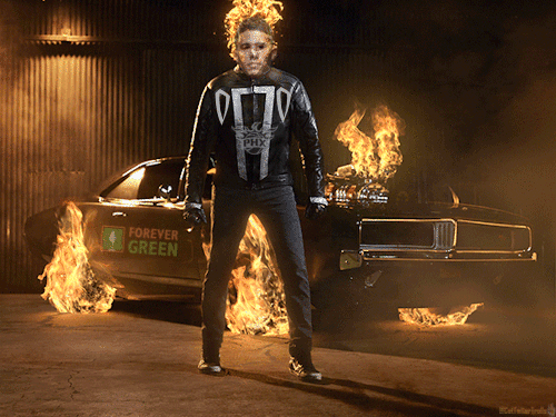Ghost Rider On Fire GIF