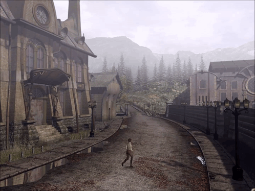 Ghost Town From Syberia Video Game GIF