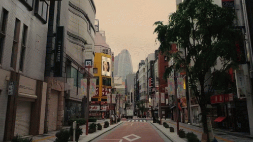 Ghost Town With Clean Roads GIF