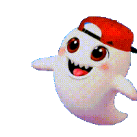 Ghost With A Heart Eyes Popping Out And Tongue Out As Fall In Love Halloween Sticker GIF