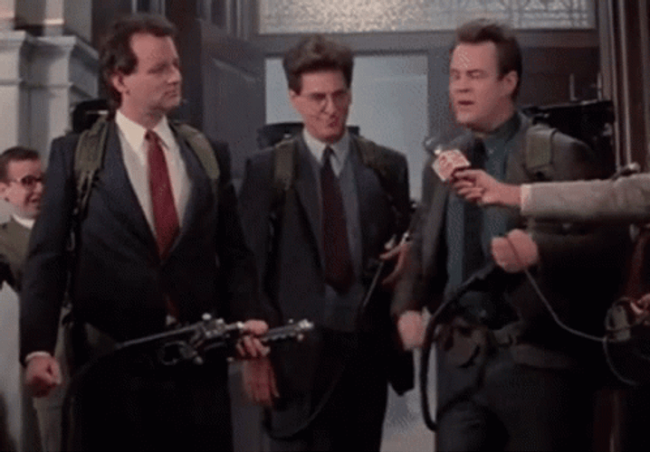 Ghostbusters 2 Ray We're Back GIF