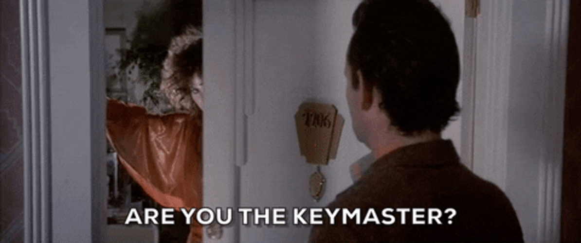 Ghostbusters Are You The Keymaster GIF
