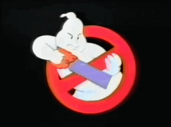 Ghostbusters Ghost Saw Logo GIF