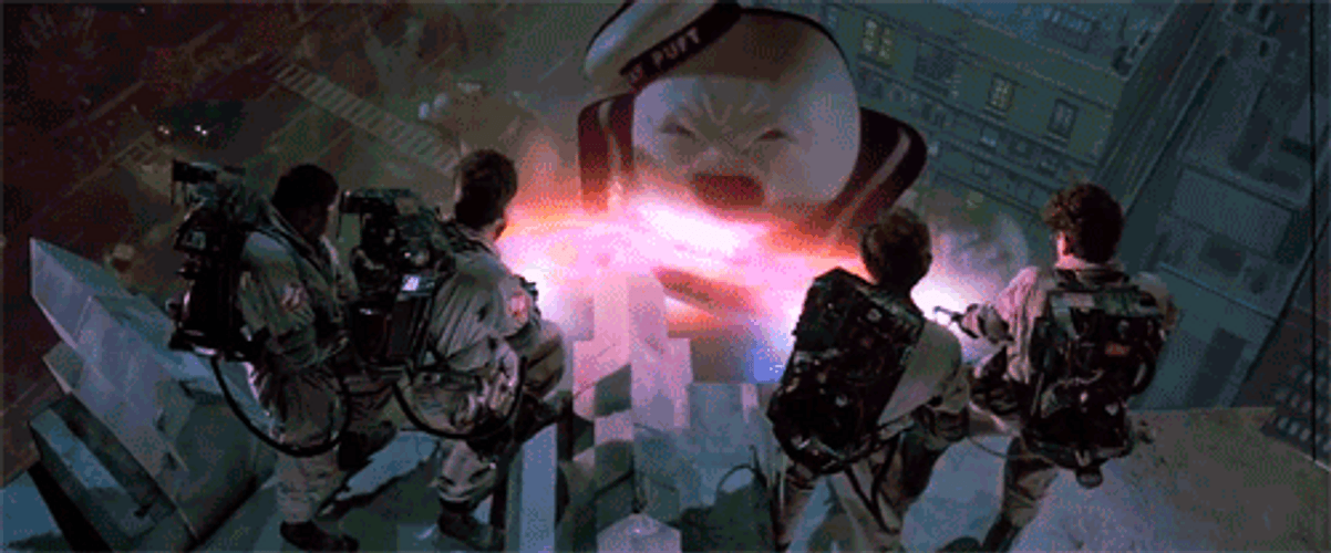 Ghostbusters Stay Puft Proton GIF