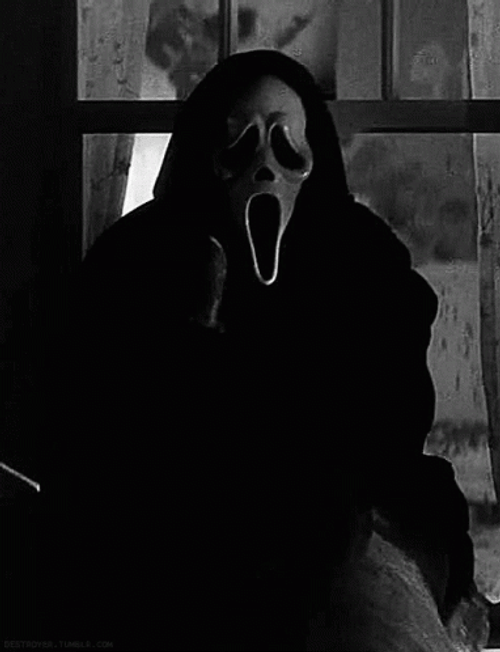 Ghostface By The Window GIF