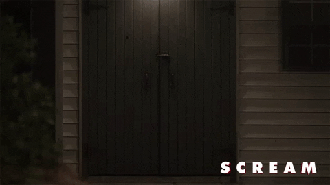 Ghostface Opening The Door GIF