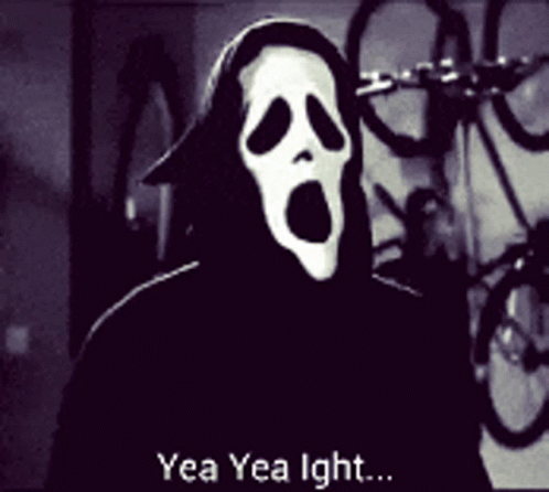 Ghostface Realizing GIF