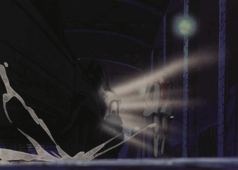 Ghostly Figure In Dark Room GIF