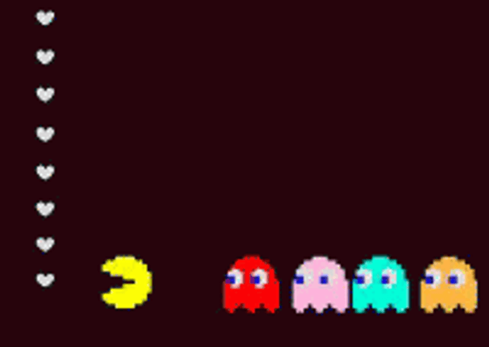 Ghosts Chasing Pacman GIF