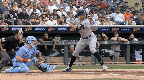 Giancarlo Stanton Blowing Cheeks GIF