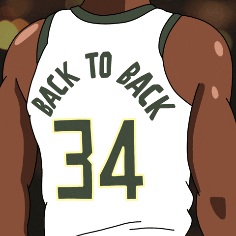 Giannis Antetokounmpo Back To Back Jersey GIF