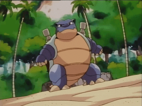 Giant Blastoise Water Type Pokemon GIF