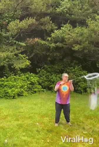 Giant Bubble Making Stick GIF