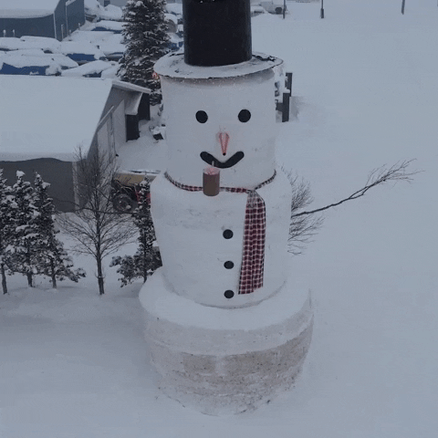 Giant Frosty The Snowman GIF