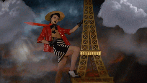 Giant Girl In Paris GIF