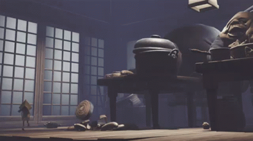Giant Man Statue In Video Game GIF