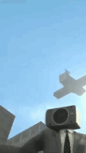 Giant Speakerman Got Crazy GIF