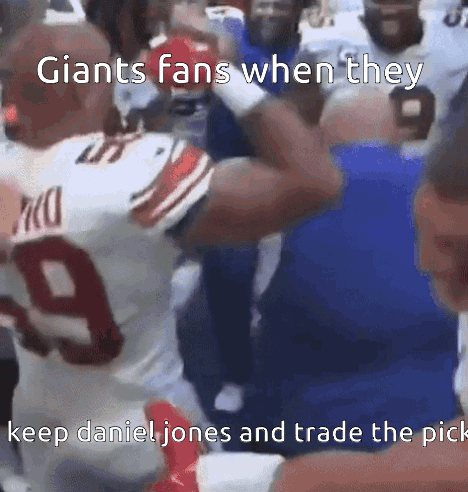 Giants Fans Daniel Jones Celebrating GIF