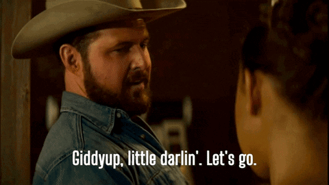 Giddy Up Little Darling Let's Go GIF