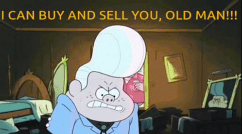 Gideon Gleeful Buy And Sell GIF