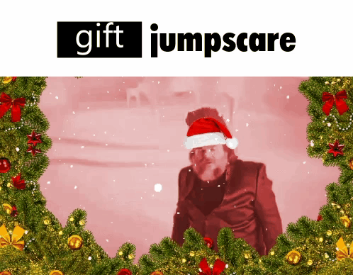 Gift Jumpscare Christmas Meme GIF