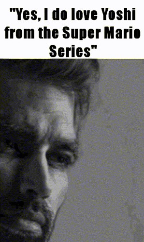 Gigachad I Do Love Yoshi From Super Mario GIF