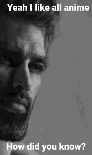 Gigachad I Like All Anime Meme GIF