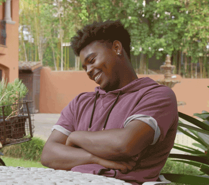 Giggle Guy Awww Shucks GIF