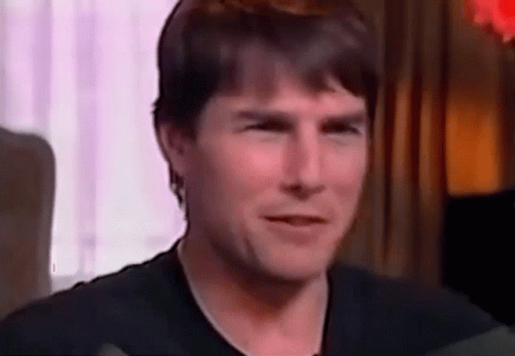  Giggling Tom Cruise Laughing Hard GIF