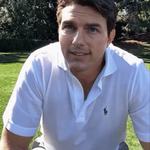 Giggly Tom Cruise Chuckling GIF