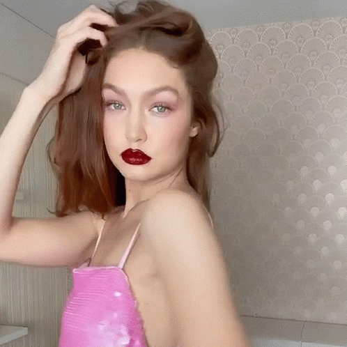 Gigi Hadid Fierce Look GIF