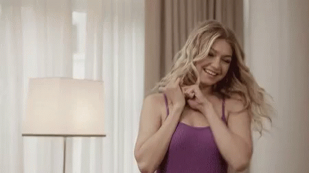 Gigi Hadid Joyful Aura GIF