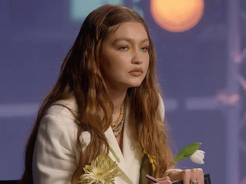 Gigi Hadid Serious Moments GIF