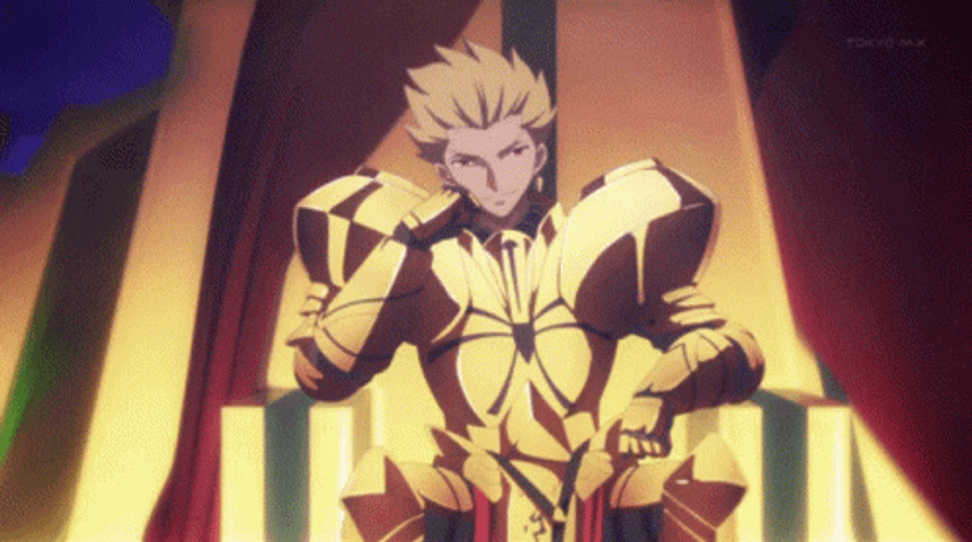 Gilgamesh Fate Staring Into Nothing GIF