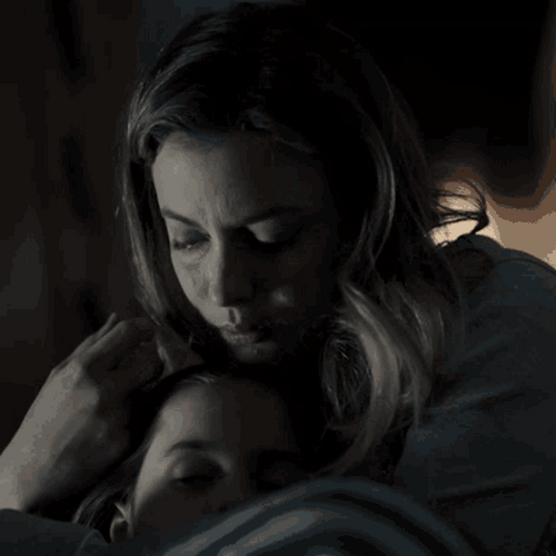 Gillian Jacobs Mother's Love Forehead Kiss GIF