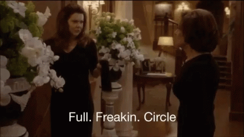 Gilmore Girls Lorelai Full Freakin Circle GIF